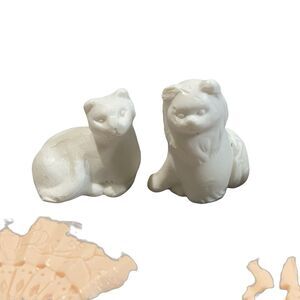 Set of 5 Vintage Soaps - 2 Kittens Cats 2 Fans 1 Block Wrapped Soap